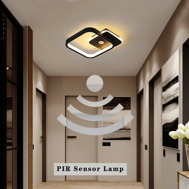 Plafonnier LED avec détecteur de mouvement PIR