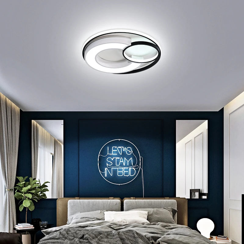 plafonnier rond au design nordique pour intérieur moderne - vue 3 sur 10