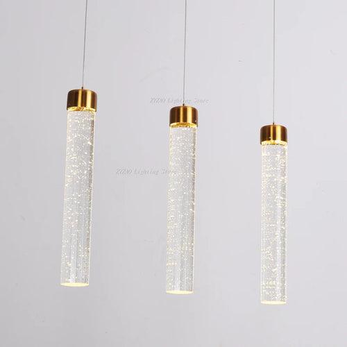 suspension moderne en cristal à bulles pour bars et cafés - vue 3 sur 9
