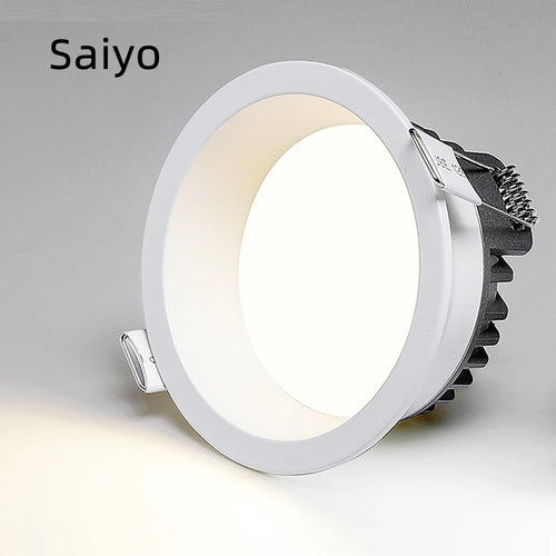 led downlight spot encastré lampe panneau rond éclairage intérieur - vue 2 sur 9