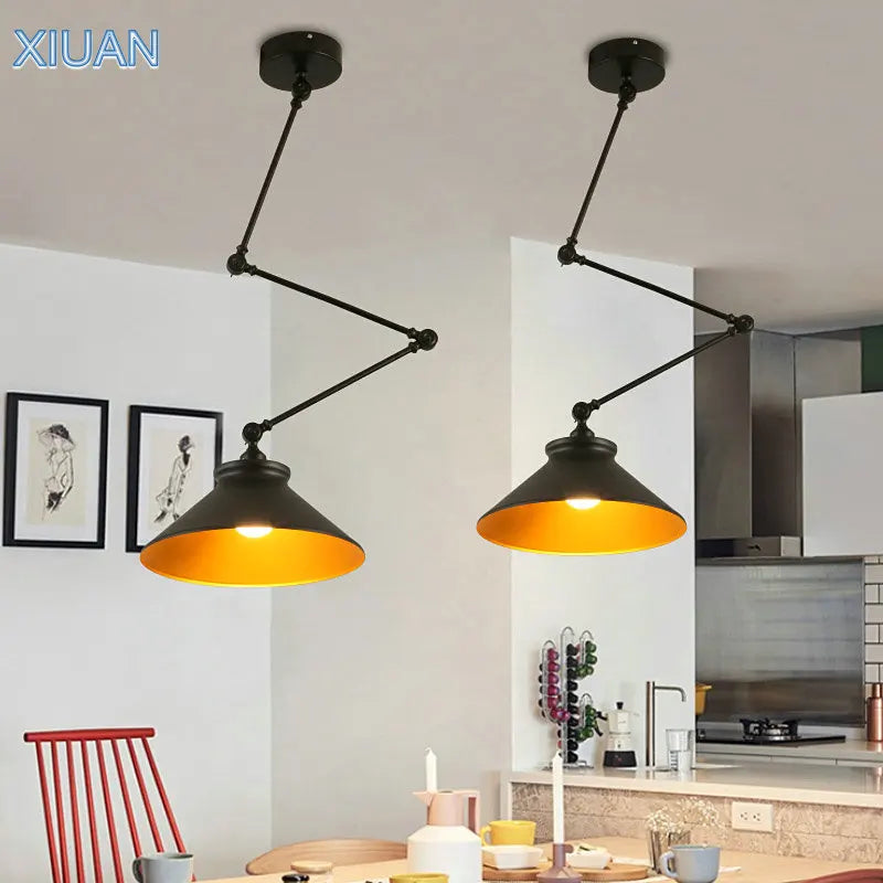 suspension nordique pliable en aluminium avec bras long led