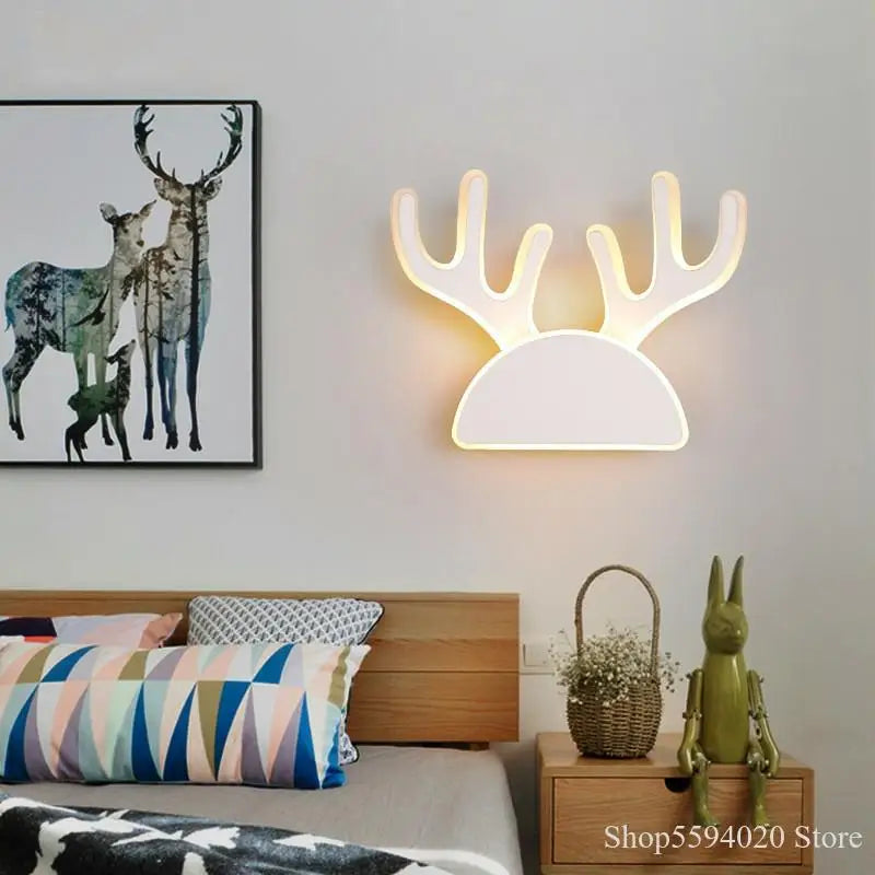 applique murale moderne acrylique tête de cerf design nordique - vue 3 sur 11
