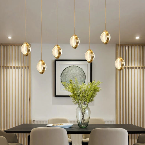 suspension moderne en cristal design luxe pour intérieur décoratif - vue 5 sur 12