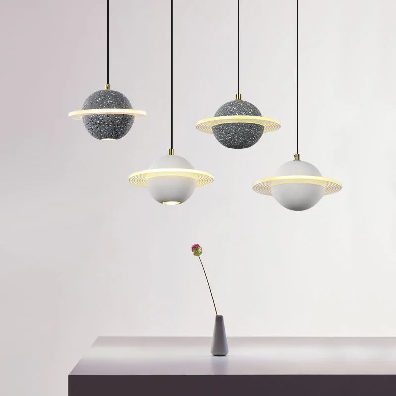 suspension en résine planet pour décoration intérieure moderne - vue 4 sur 18