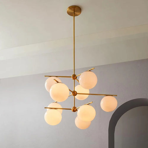 lustre moderne led nordique pour cuisine et restaurant - vue 4 sur 8