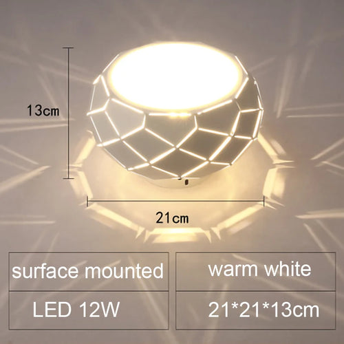 plafonnier led moderne avec gradation et trois variantes de lumière - vue 12 sur 18