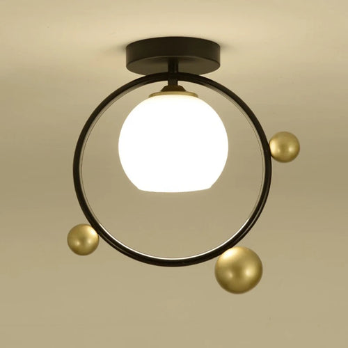 plafonnier moderne à leds pour hall d'entrée et balcon - vue 3 sur 20