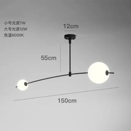 suspension design nordique minimaliste pour décoration créative