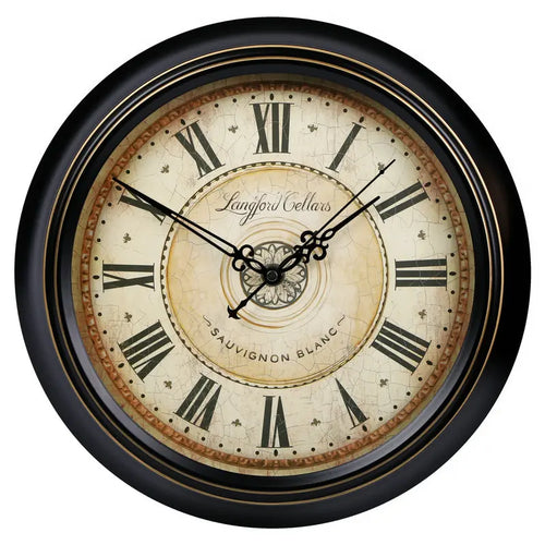 horloge murale silencieuse rétro style shabby chic décoration intérieure - vue 12 sur 24