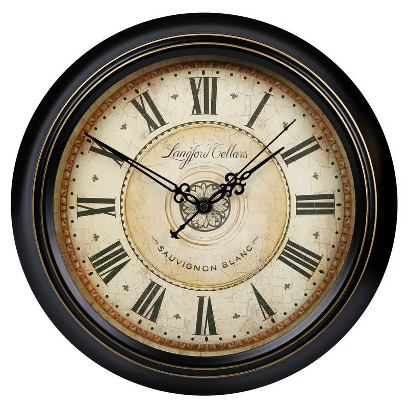 horloge murale silencieuse rétro style shabby chic décoration intérieure - vue 11 sur 24