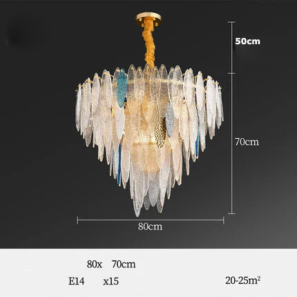 lustre led art déco en fer et verre design élégant pour éclairage moderne - vue 21 sur 25