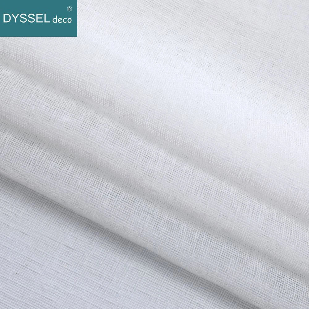 Voilage tulle léger rayé style moderne salon chambre