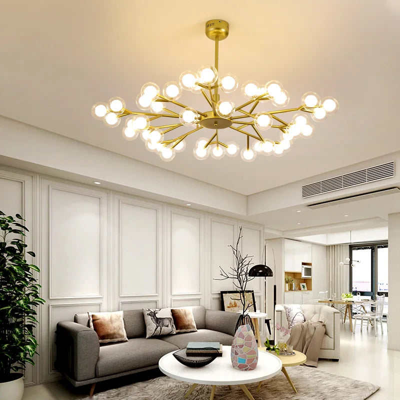 lustre moléculaire nordique design pour intérieur élégant
