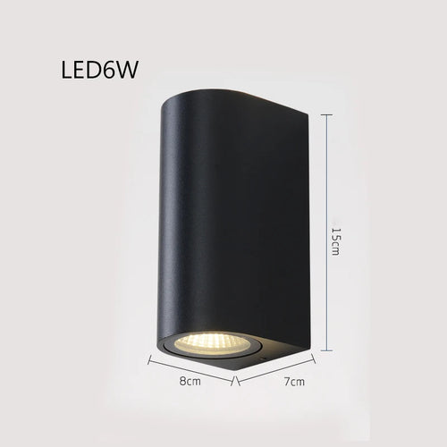 Applique murale éclairage extérieur étanche IP54 porche moderne balcon terrasse lampe applique décoration de jardin éclairage mural - vue 11 sur 10