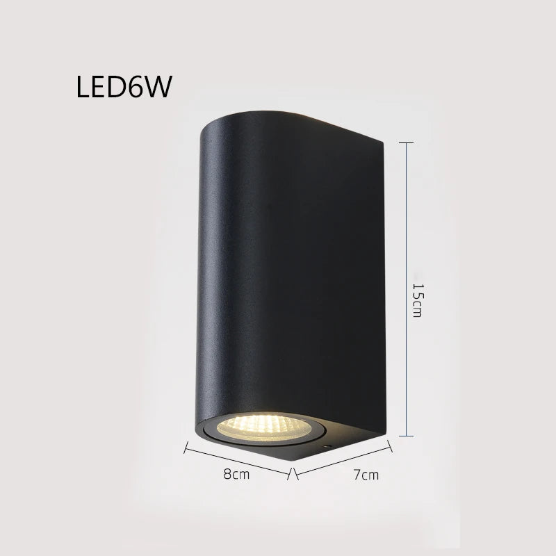 Applique murale éclairage extérieur étanche IP54 porche moderne balcon terrasse lampe applique décoration de jardin éclairage mural - vue 10 sur 10