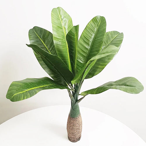 palmier artificiel monstera tropical pour décoration intérieure en pot - vue 2 sur 9