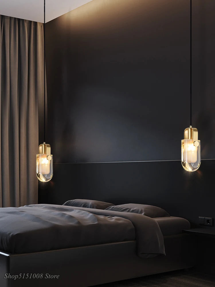 lampes suspendues en cristal nordique pour restaurant de luxe - vue 3 sur 7