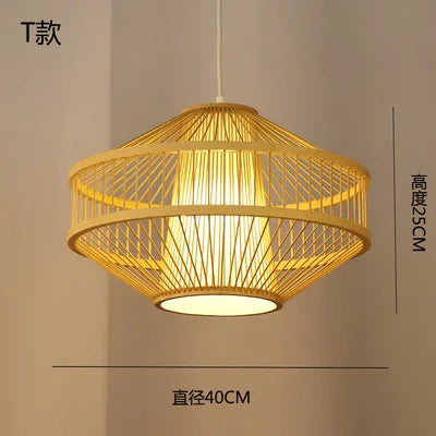 lustre en bambou style zen pour ambiance relaxante - vue 15 sur 29