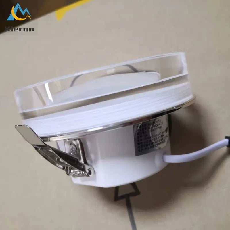 plafonnier led en cristal spot intégré luminaires - vue 5 sur 9