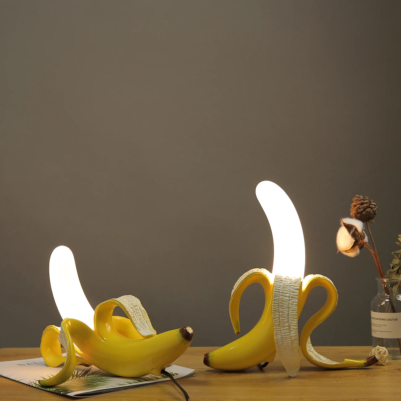 Lampe verre table moderne veilleuse bureau chevet maison luminaires - vue 4 sur 12