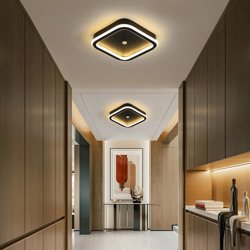 plafonnier led avec détecteur de mouvement pir idéal pour intérieur - vue 3 sur 14