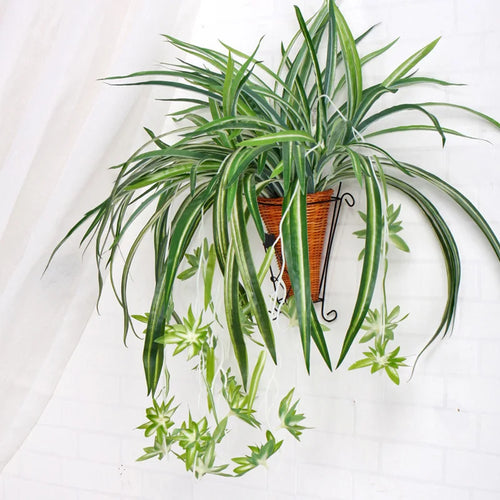 plantes artificielles suspendues à 5 fourches pour décoration intérieure - vue 7 sur 7