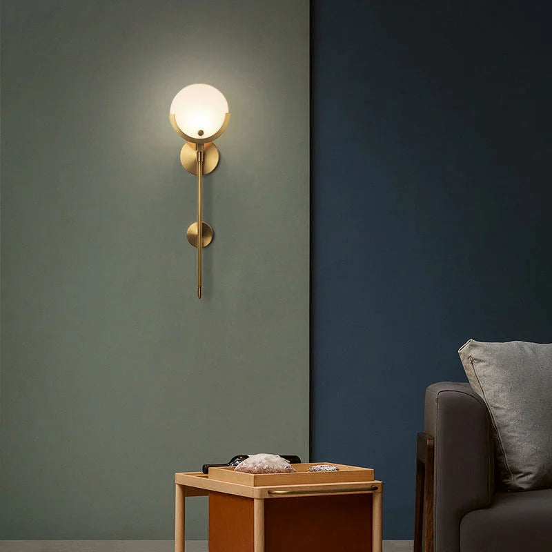 applique murale minimaliste en marbre style nordique luxueuse
