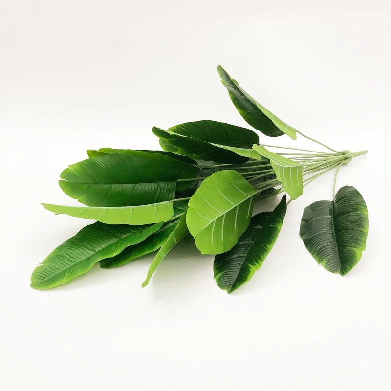 grand bananier artificiel feuilles tropicales pour décoration intérieure et extérieure - vue 8 sur 8