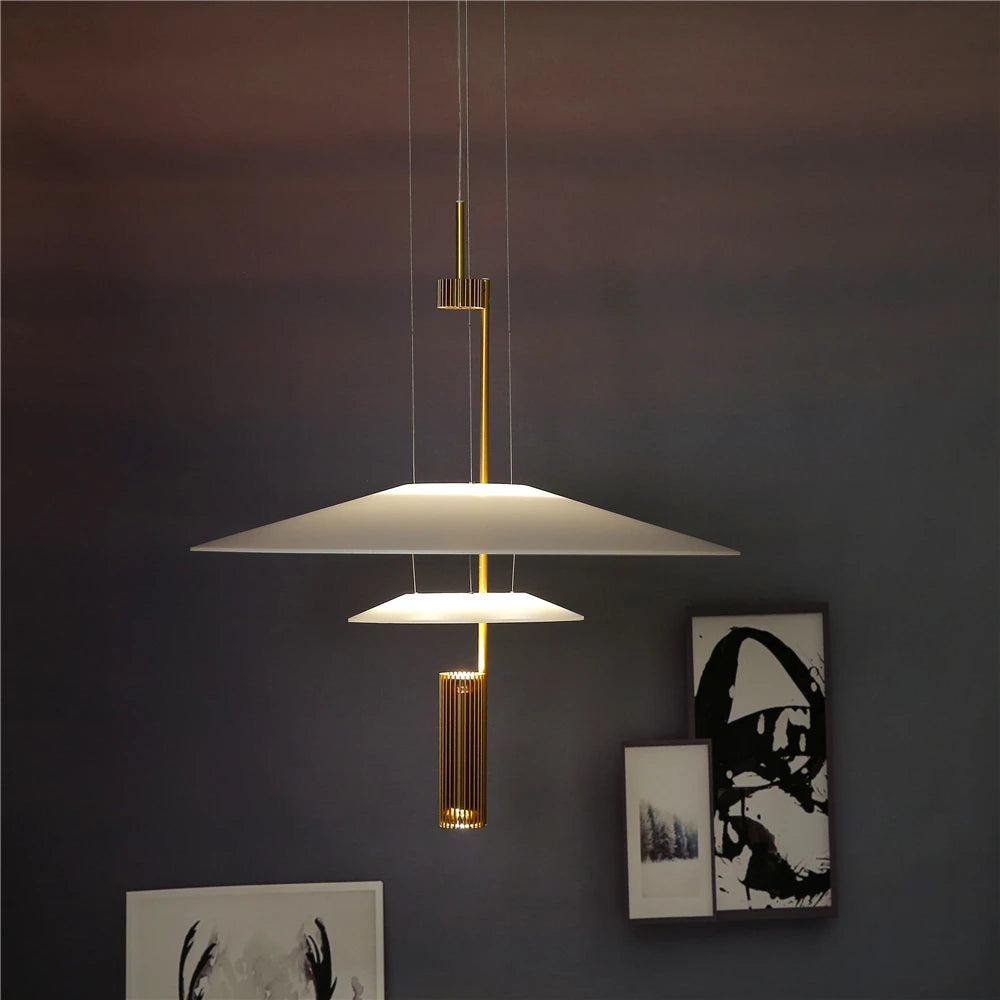lustre moderne de flamant rose led pour décoration loft - vue 5 sur 20