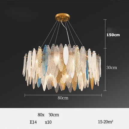 lustre led art déco en fer et verre design élégant pour éclairage moderne - vue 25 sur 25
