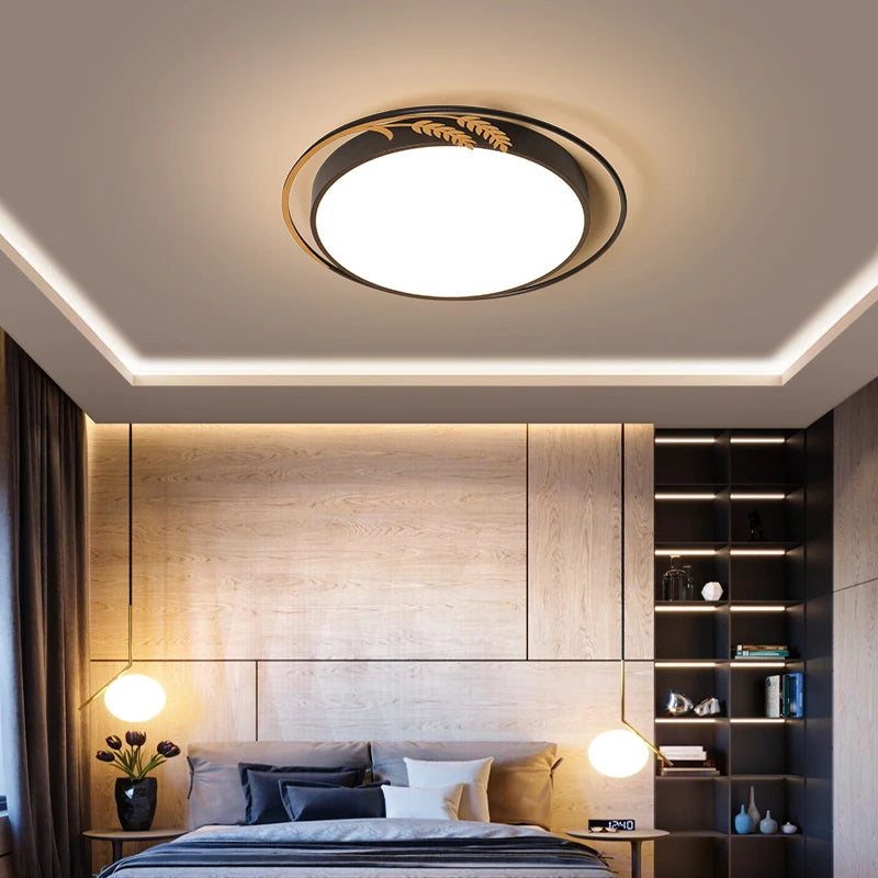 plafonnier led rond avec télécommande pour décoration intérieure - vue 3 sur 8