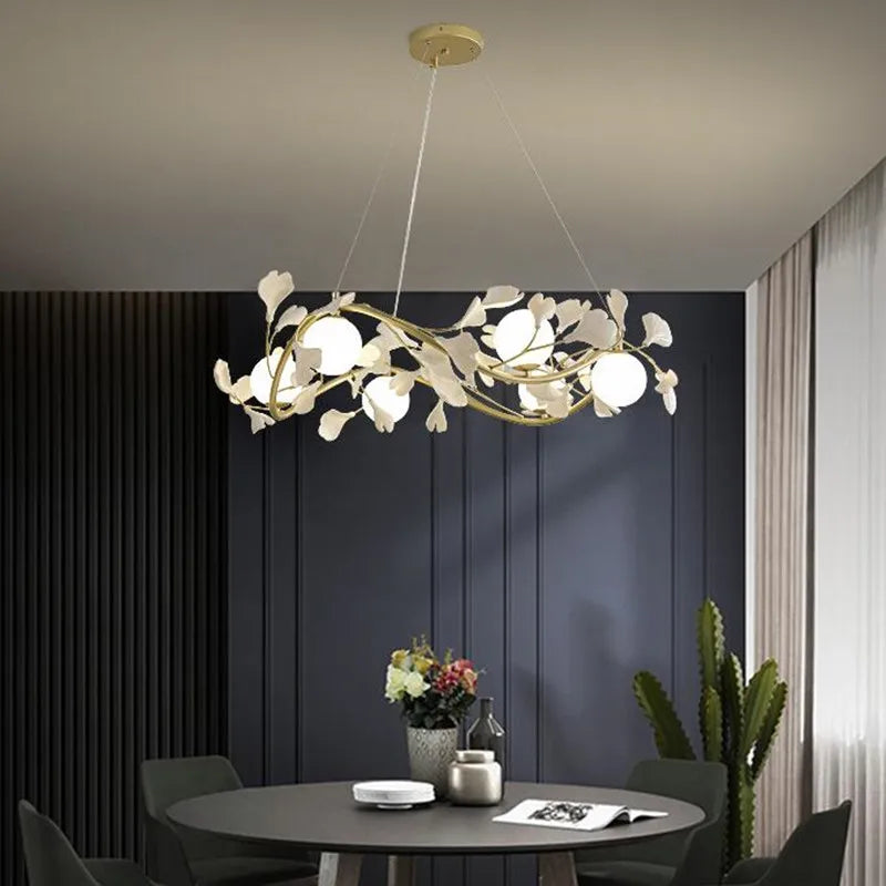 lustre décoratif nordique en verre luxe pour intérieur moderne - vue 5 sur 9