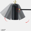 Lampe de bureau industrielle LED noir Tekna