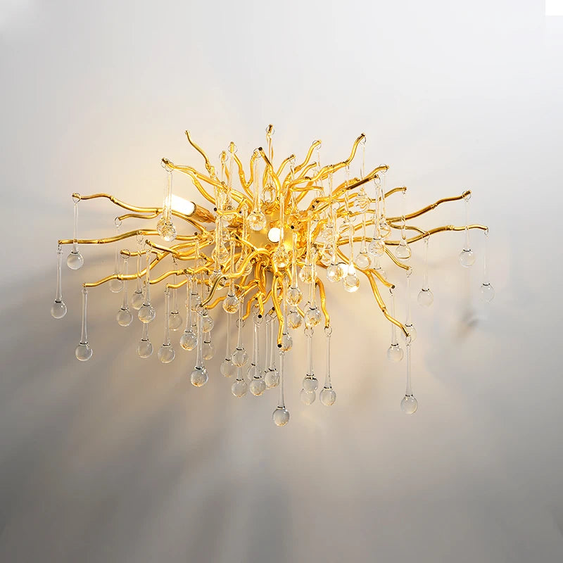 applique murale luxe en cristal vintage pour décoration intérieure