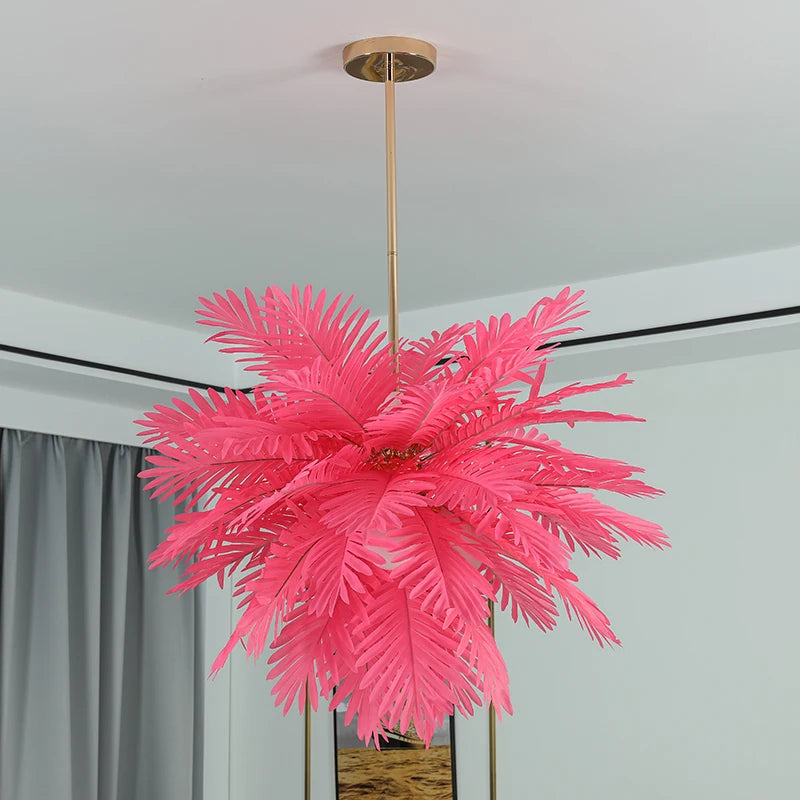 lustre moderne à feuilles d'arbre design pour intérieur - vue 4 sur 6