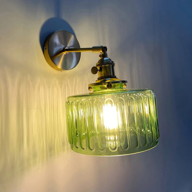 Applique murale verre rotatif laiton led miroir intérieur - vue 6 sur 23