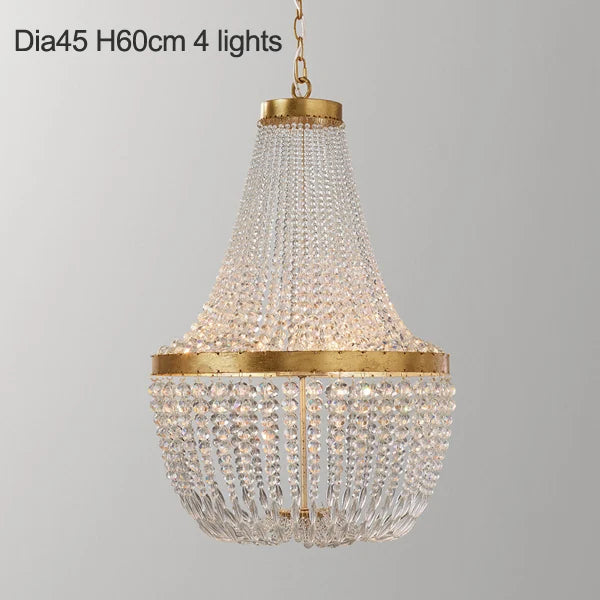 suspension vintage en cristal style industriel pour intérieur élégant - vue 10 sur 14