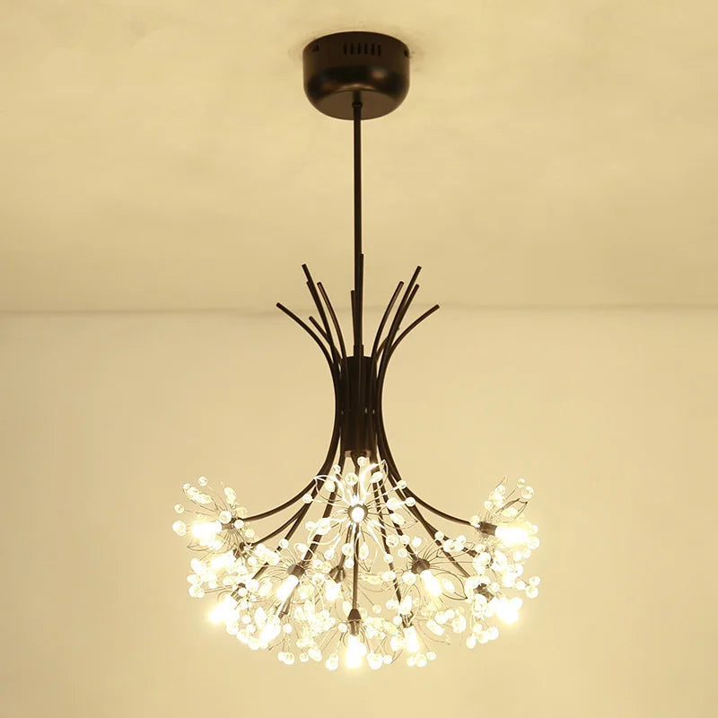 suspension décorative en forme de bouquet de cristal américain