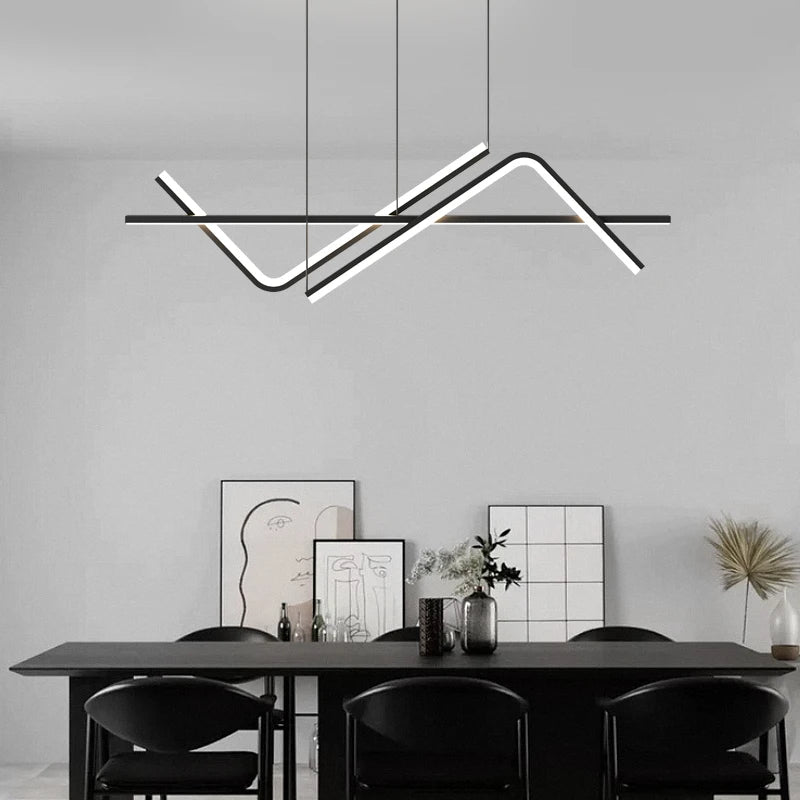 lustre led moderne pour restaurant hôtel café bureau