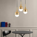 luminaire suspendu led doré