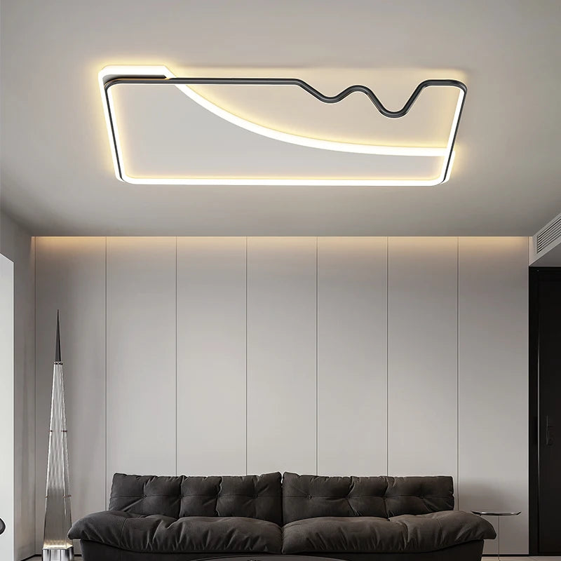 plafonnier led décoratif pour intérieur moderne et élégant - vue 4 sur 15