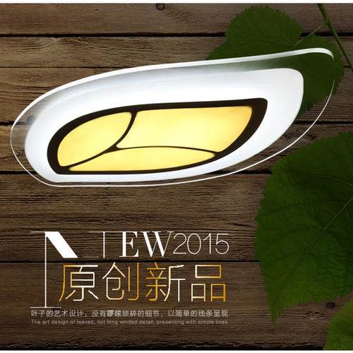 plafonnier led ultra fin design feuilles créatives moderne - vue 6 sur 5
