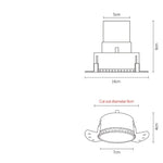 Spot moderne LED encastrable Barganne