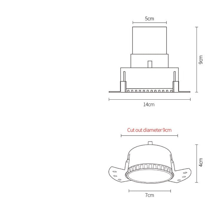 Spot moderne LED encastrable Barganne