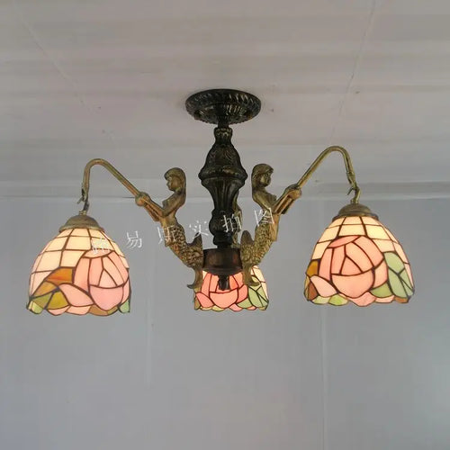 lustre méditerranéen tiffany sirène pour intérieur créatif - vue 11 sur 17