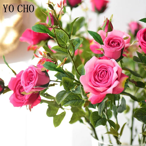 fleurs de roses artificielles en soie pour mariage et décoration - vue 5 sur 14