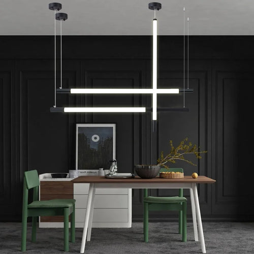 lustre moderne à led créatif pour bar et restaurant - vue 3 sur 23