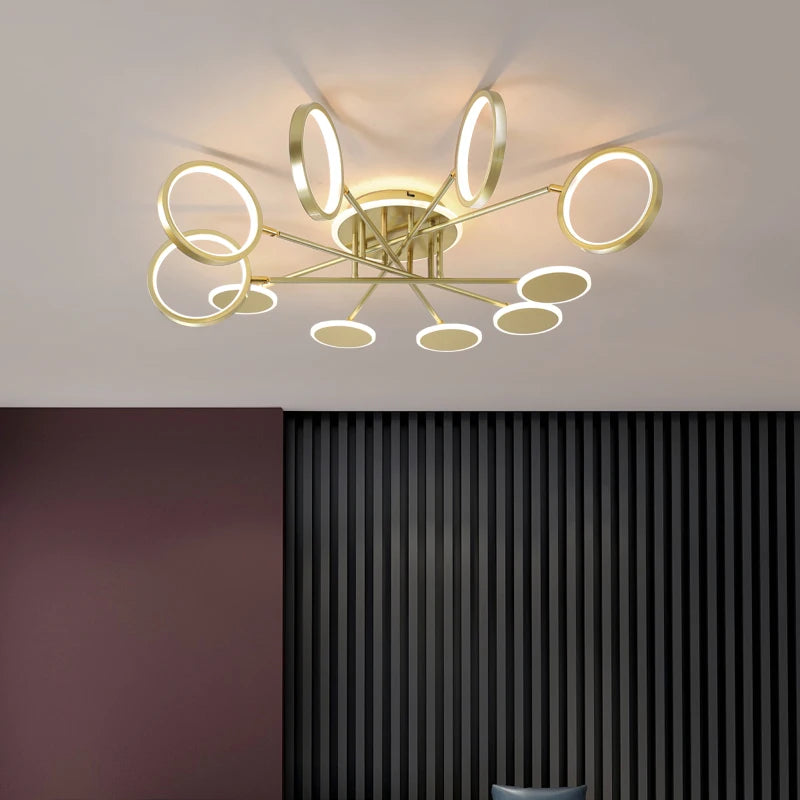 lustre créatif led pour décoration intérieure moderne - vue 5 sur 15