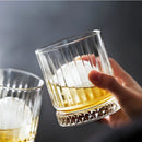 Verres whisky old fashioned style gravé élégant