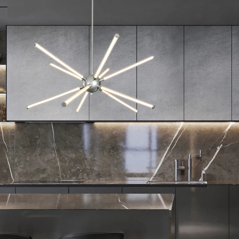 suspension moderne en aluminium pour intérieur bar et cuisine - vue 2 sur 9